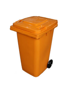 Wheelie Bin - 240L - 2 Wheel - Plastic - Orange - 0135