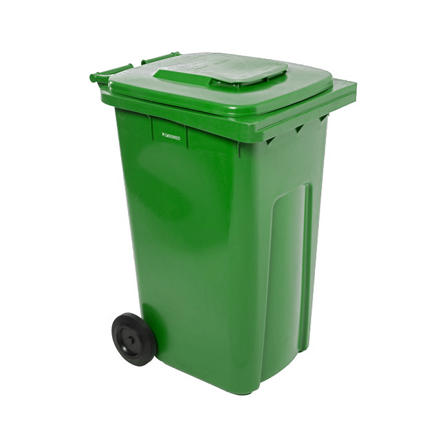 Wheelie Bin - SABS Approved - 240L - Olive Green - Pack of 12 - Wheelie Bin 240L-olive