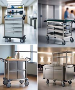 2 tier tea/food trolley Epoxy Coated