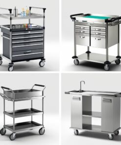 medical utility carts with drawers