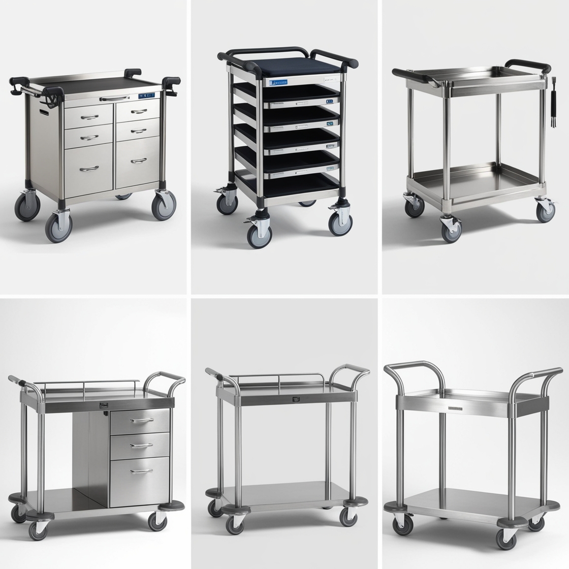 Emergency medical trolley equipment
