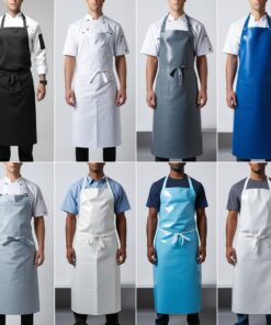 black waist apron