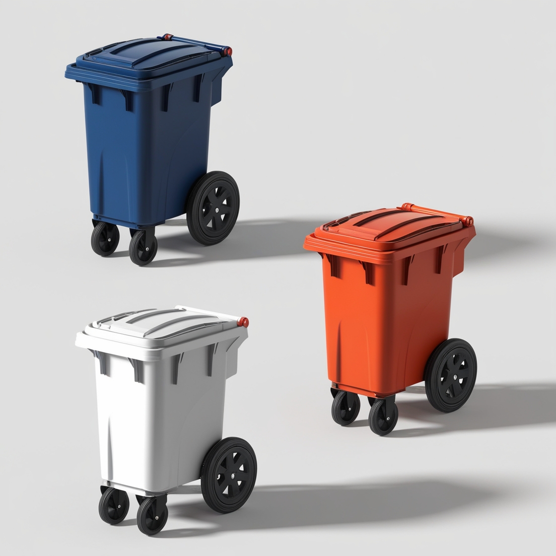 Hospital wheelie bins