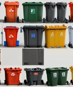 240 litre polyethylene refuse bins