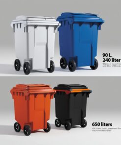 360 litre wheelie bin