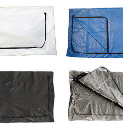 body bag with straight zip - supported pvc - 550 micron - extra large