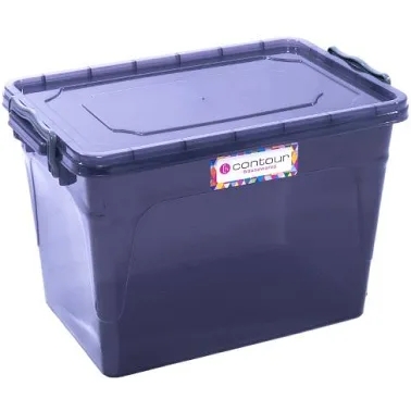 80 Litre Storage Box Grey Clip and Lock