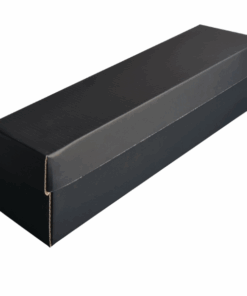 Base & Lid Box – Wine box – Black Kraft – 405 x 102 x 100mm (10 PACK)