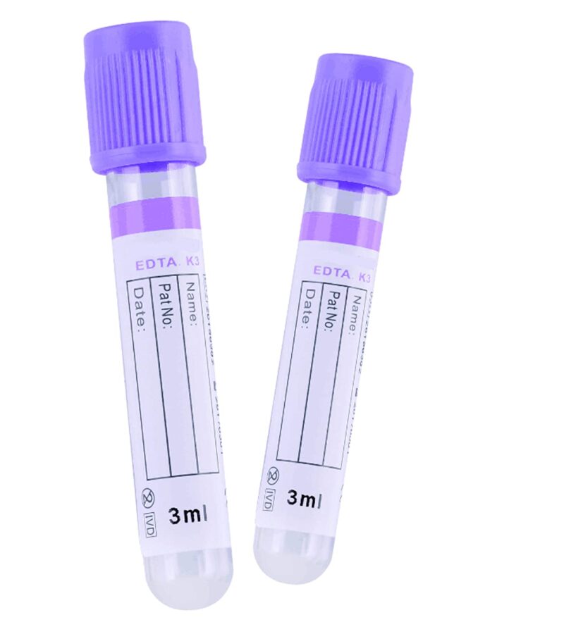 EDTA Vaccuum Tubes 3ml, K3 L/Top