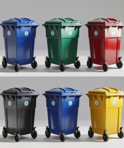 Small Wheelie Bin - Durable Waste Management Bin