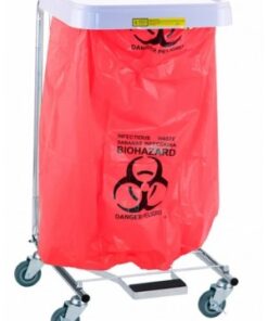 Alternative view of biohazard waste bags