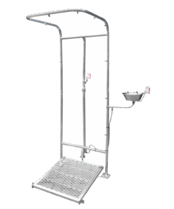 Double Combo Operated Safety Shower