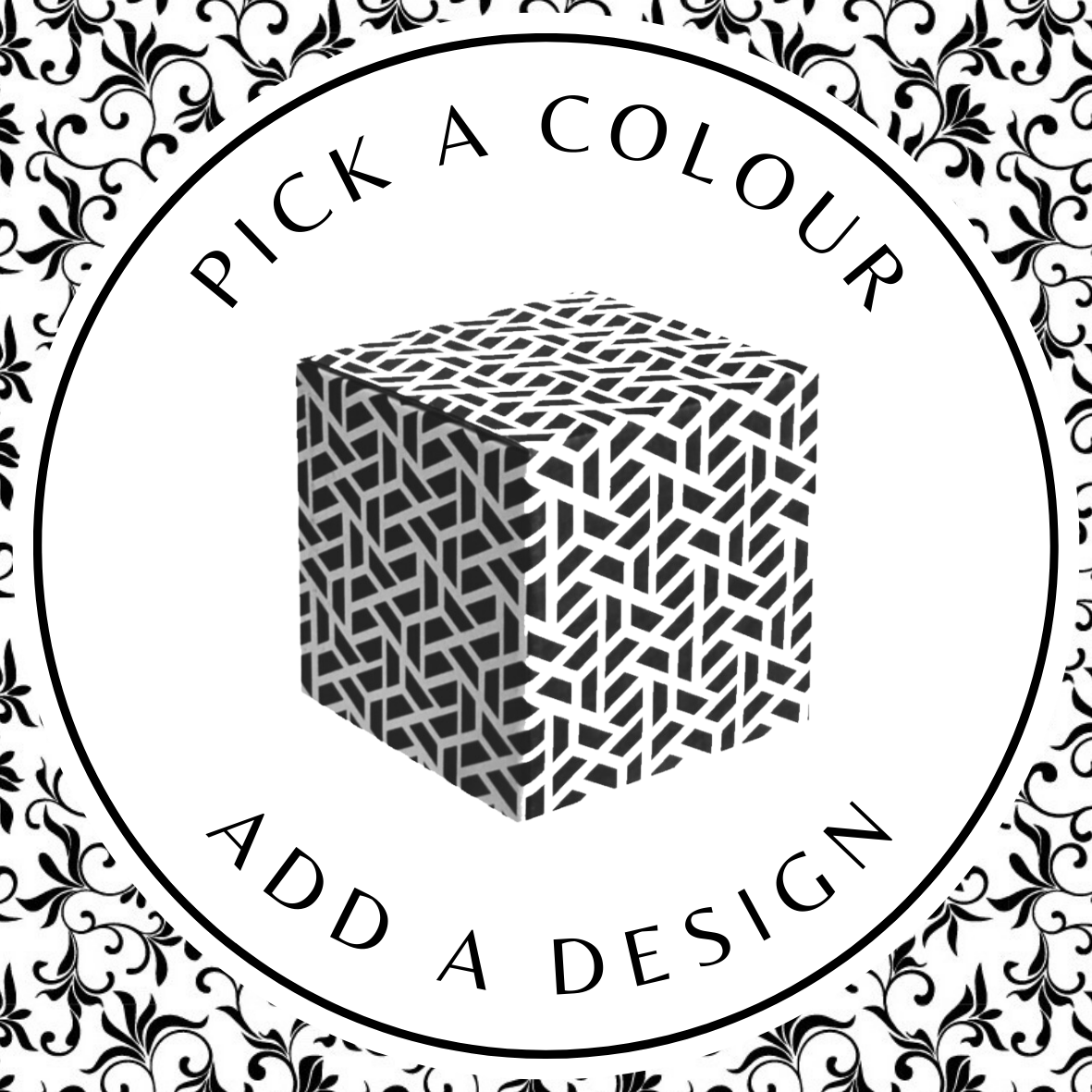 Design Cube Box (M) – White Kraft 150 x 150 x 150mm