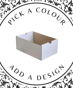 Design Hamper Tray (S) – White Kraft 175 x 115 x 75mm