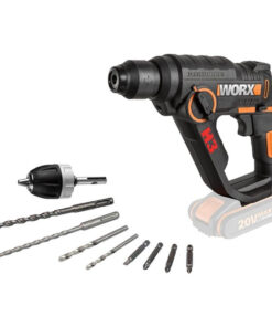 Worx H3 Compact Rotary Hammer Cordless 3-In-1 Sds 1.2J 20V | Tool Only