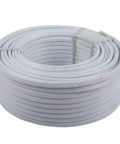 Cable Flat 2 Core + Earth White 50M 1.5Mm