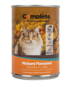 Complete Cat Food Tin Pilchard Chunks 385G