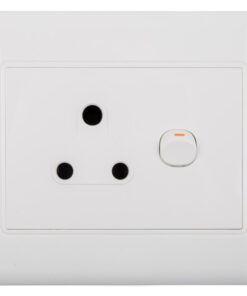 Nexus Socket Switch With Cover 16Amp 4X4 Single